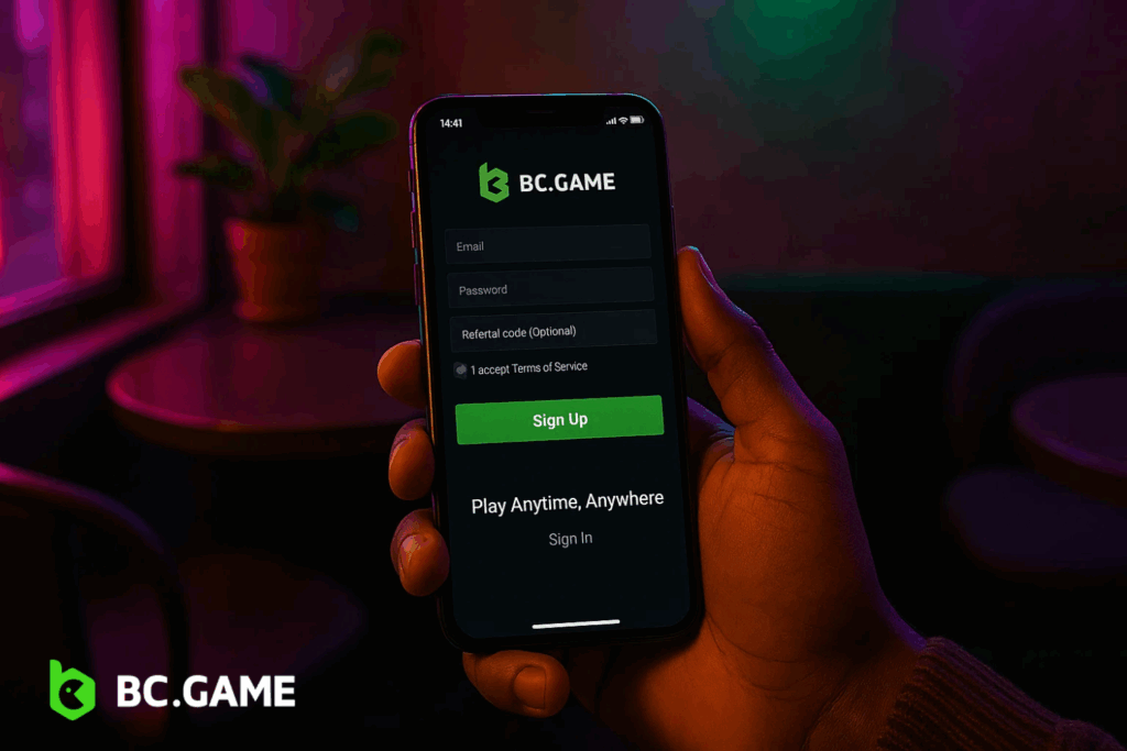 BC.Game Mobile Registration