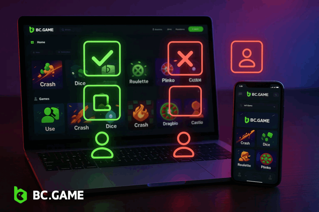 BC.Game Mobile vs. Desktop
