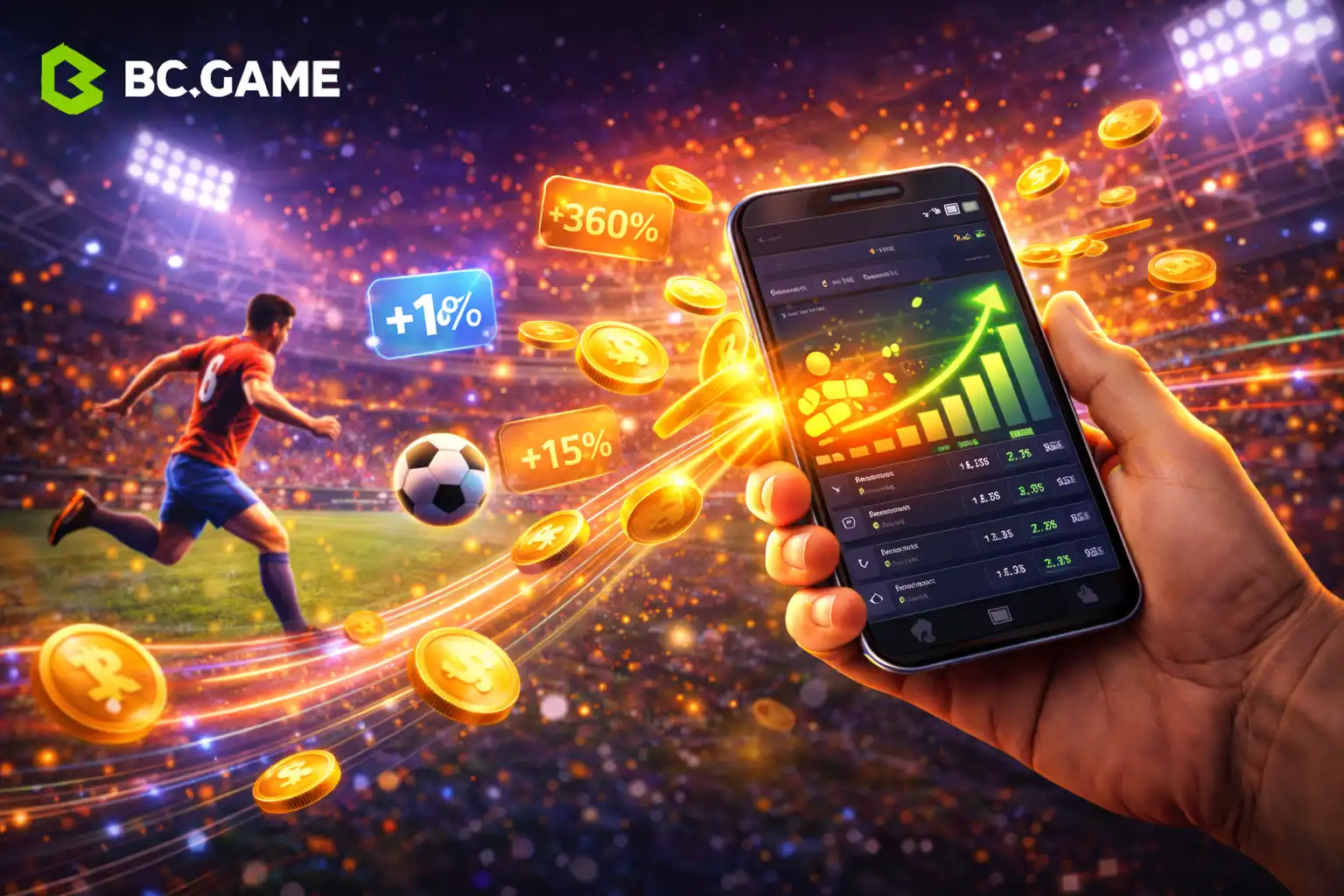 โปรโมชั่นพิเศษสำหรับการแทงบอลบน BC.Game