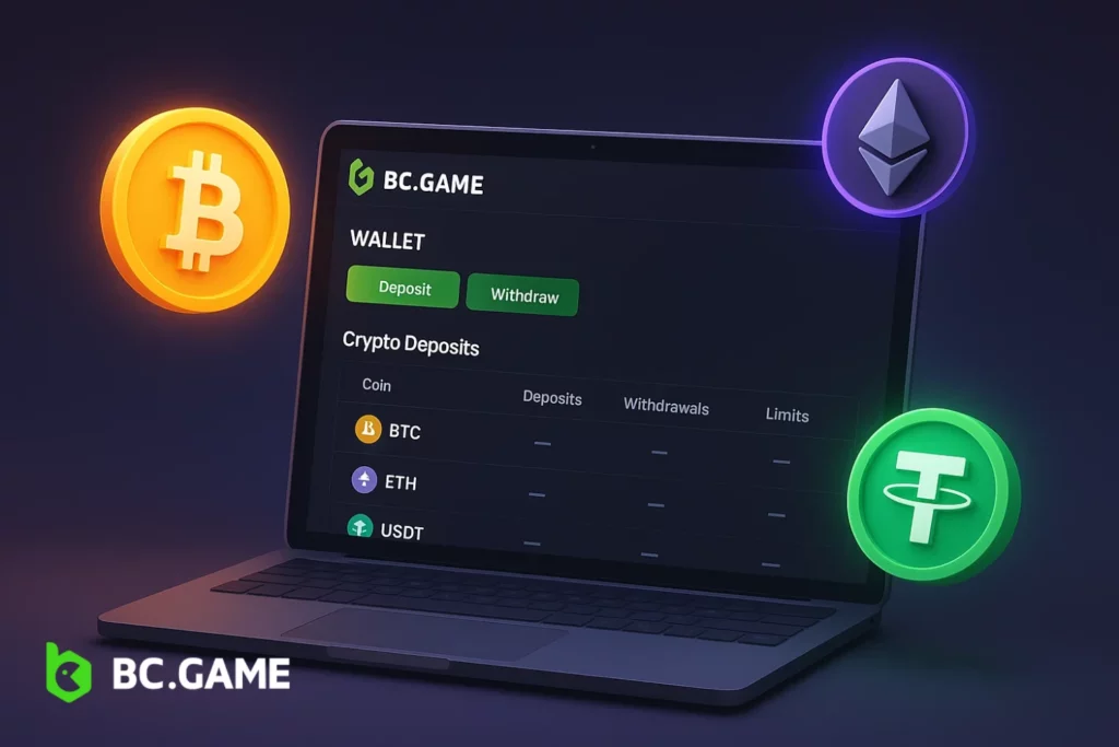 BC.Game Payment Methods: Crypto Deposits, Withdrawals & Limits