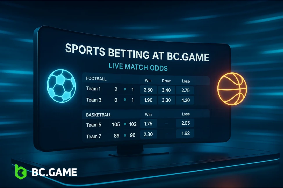 Sports Betting at BC.Game: Football, Basketball & Live Markets