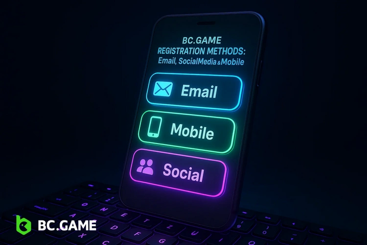 BC.Game Registration Methods: Email, Social Media & Mobile